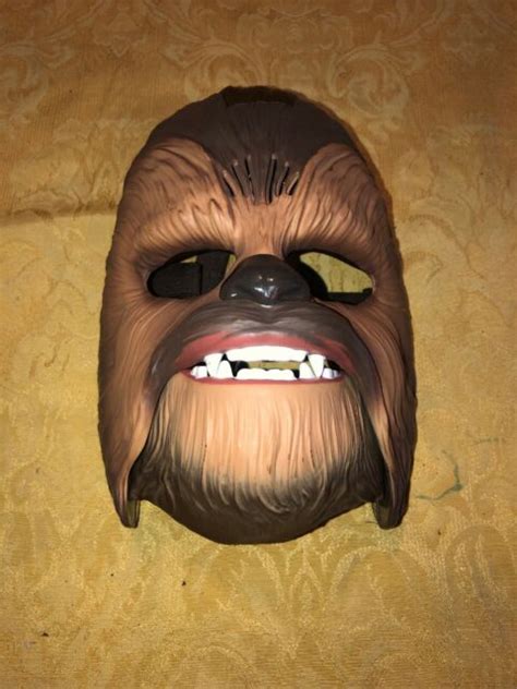 Star Wars Force Awakens Chewbacca Roaring Talking Sounds Face Mask Halloween | eBay