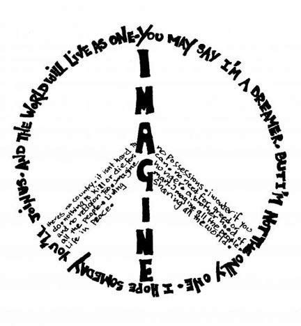 Imagine Peace John Lennon Quotes. QuotesGram