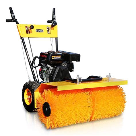 STARK USA Clearing Width 31 in. 7 HP Walk Behind EPA Motor Gas-Powered Engine Snow Sweeper with ...