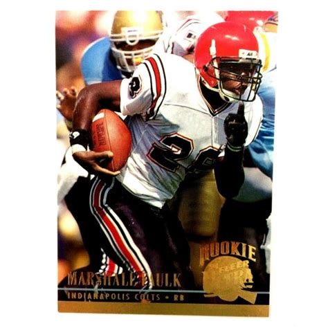 Marshall Faulk 1994 Fleer Ultra Rookie Card #133 NFL HOF Indianapolis ...