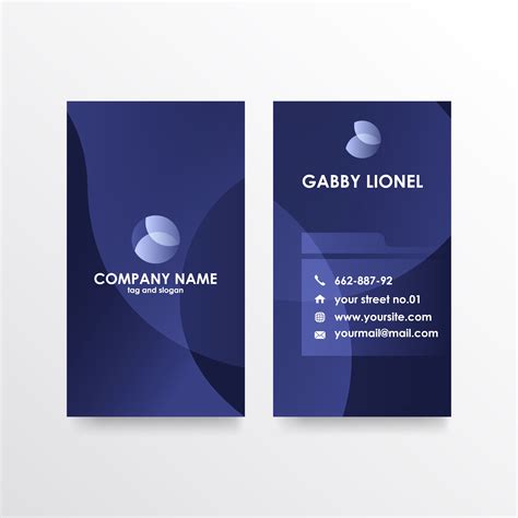 Double Sided Business Card Template Free Download - Printable Templates