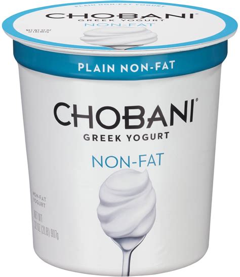 Chobani Plain Non-Fat Greek Yogurt, 32 oz — Goisco.com