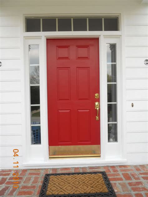 brass door kick plate - Google Search | Door kick plates, Exterior doors, Wood exterior door