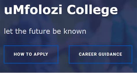 Umfolozi TVET College Online Application Portal - Login | Apply