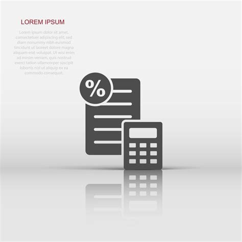 Premium Vector | Tax payment icon in flat style budget invoice vector illustration on white ...