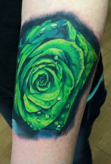 Aggregate 70+ green flower tattoo super hot - in.eteachers