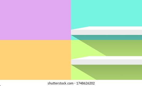 Pastel Wall Mosaic Tiles Plank Shelf Stock Vector (Royalty Free) 1738530176 | Shutterstock