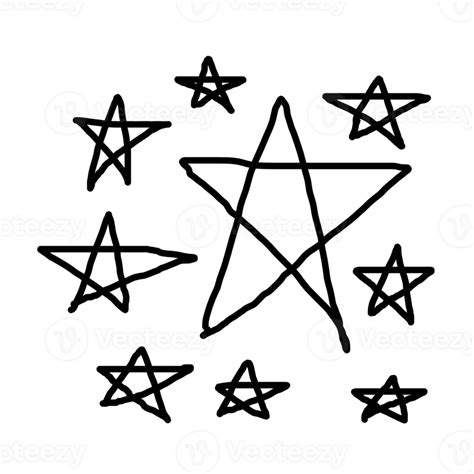 Star Doodle Art 24507220 PNG