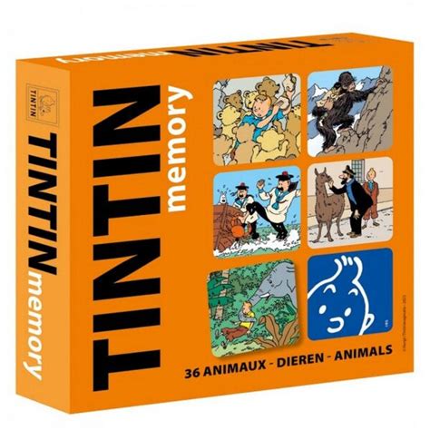 Tintin Animals Memory Card Game | Paper Tiger