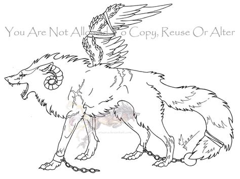 Angel Wolf Drawing at GetDrawings | Free download