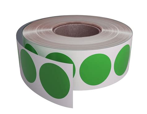 Color Coding Labels roll - 3/4" Diameter Round dot Stickers in Green ...