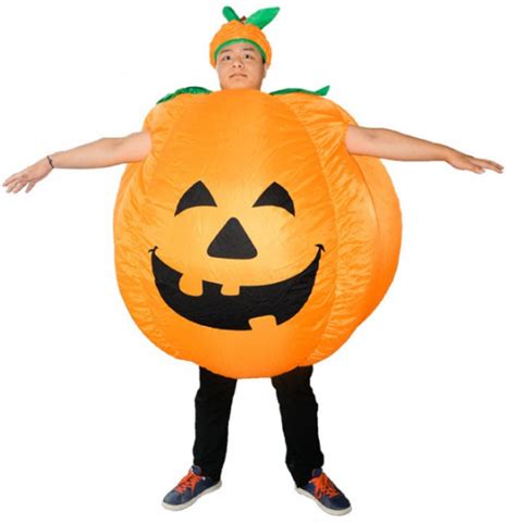 Giant Pumpkin Jack O Lantern Inflatable Costume | Costume Party World