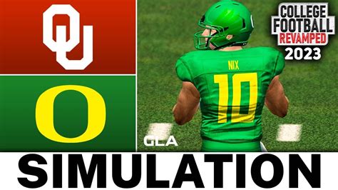 Oklahoma vs. Oregon Simulation | NCAA 14 College Football Revamped 2023 ...