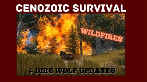 Roblox Cenozoic Survival - Wildfires - Dire wolf stress update - YouTube