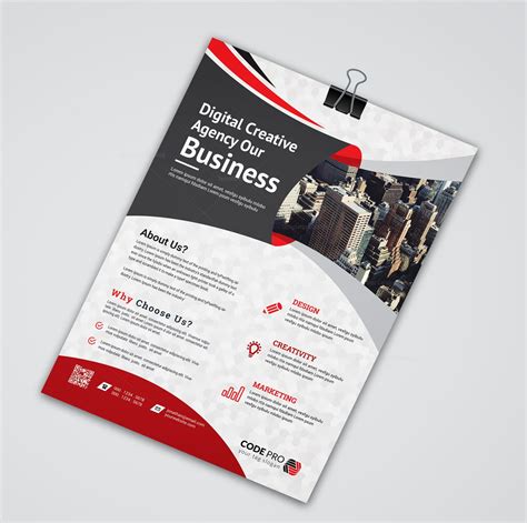 Brussels Creative Business Flyer Design Template 001637 - Template Catalog