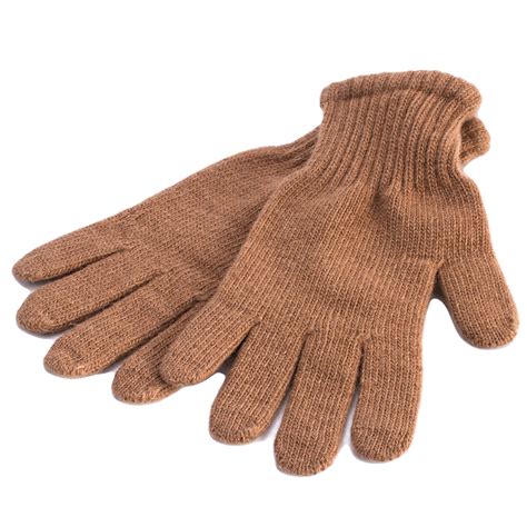 Camel Wool Brown Gloves | Product sku Z-155421