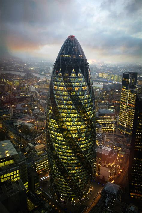 The Gherkin | London city, London landmarks, London architecture