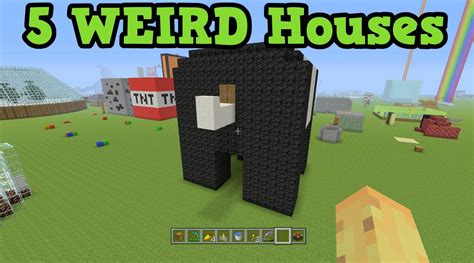 Minecraft - 5 WEIRD House Ideas (House Tutorial) - YouTube