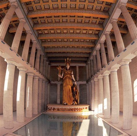 Interior of Parthenon 3D Reconstruction Εσωτερικό Παρθενώνα - Ψηφιακή αναπαράσταση | Parthenon ...