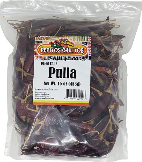 TOLUCA FOODS INC > Dried peppers - Chiles secos > Chile Pulla / Puya