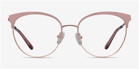 Gem Cat Eye Pink Rose Gold Glasses for Women | Eyebuydirect