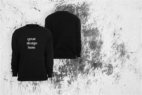 Black Sweatshirt Mockup Graphic by VetalStock · Creative Fabrica