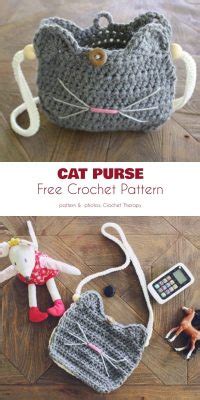 Cute Cat Purse Bag Free Crochet Patterns + Video - Your Crochet