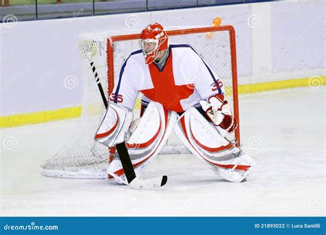 Ice Hockey Goalie Stock Photography - Image: 21893022