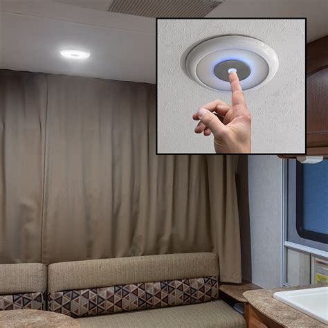 RV Interior LED Light - Optional Touch Dimmer Switch - Surface Mount - Frosted Lens - 4000K - 12 ...