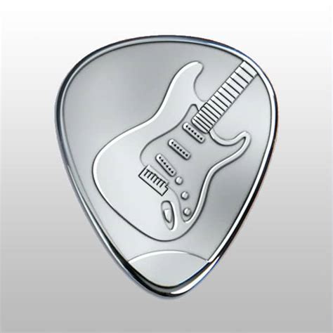 Engraved Silver Guitar Pick | Own Guitar Picks