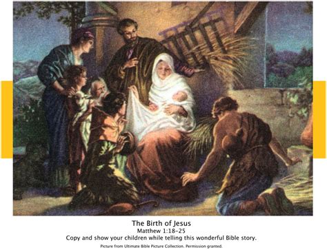 Bible Story Pictures - The Birth of Jesus - The Scripture Lady