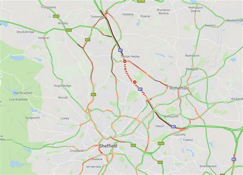 M1 motorway in Sheffield to stay closed for hours after serious crash ...