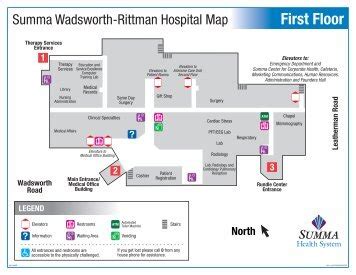 Ground Floor Summa Akron City Hospital Map - Summa Health ...