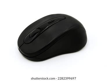 Black Wireless Bluetooth Computer Mouse Isolated Stock Photo 2282399697 ...