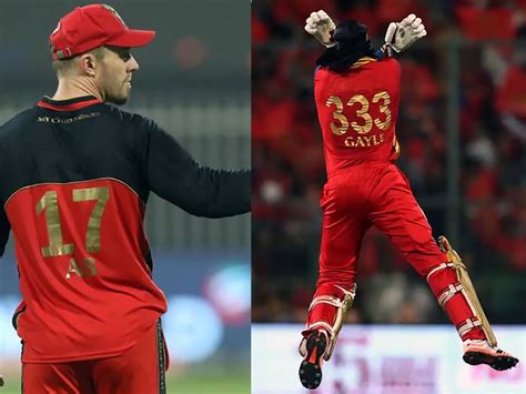 RCB to retire jersey numbers worn by AB de Villiers, Chris Gayle ...