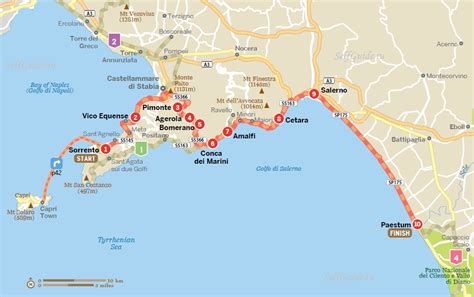 Where Is The Amalfi Coast Italy Map - Map