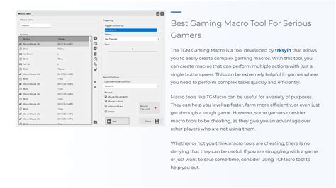 How to Get Started With TGM Gaming Macro - Advanced Tech Netix