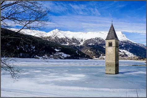 Winter am Reschensee Foto & Bild | winter, jahreszeit, see Bilder auf ...