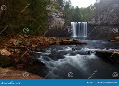 Cane Creek Falls at Fall Creek Falls State Park Tennessee during Early Spring Stock Photo ...