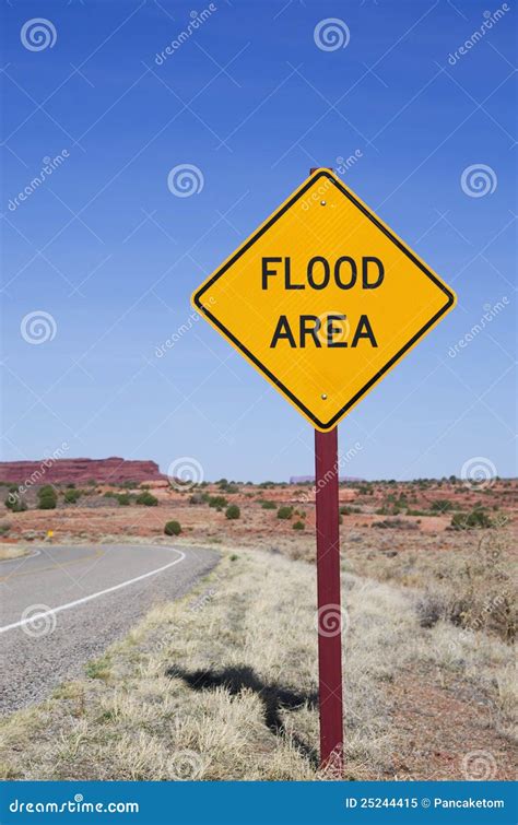 Flood Area Sign Royalty Free Stock Photo - Image: 25244415