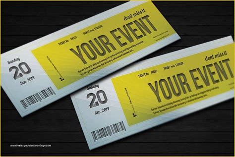 Event Ticket Template Psd Free Download Of Elegant event Ticket 01 Card ...