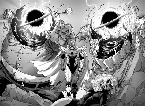 One Punch Man Vs Garou Manga Panels