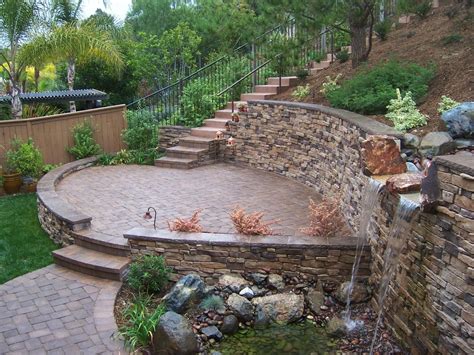 This retaining wall was covered with El Dorado Stone. Nature Designs Landscaping did a gre ...