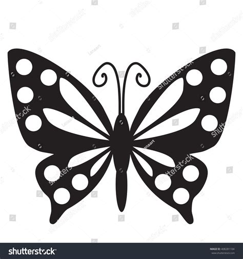 Butterfly Vector Illustration Stock Vector (Royalty Free) 408281104 ...