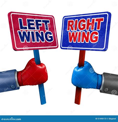 Left and Right Politics stock illustration. Illustration of glove ...