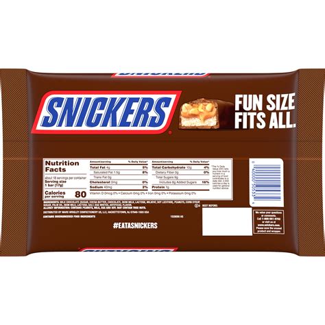 Snickers Nutrition Facts