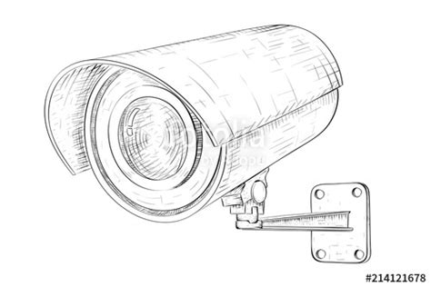 Cctv Camera Sketch at PaintingValley.com | Explore collection of Cctv ...