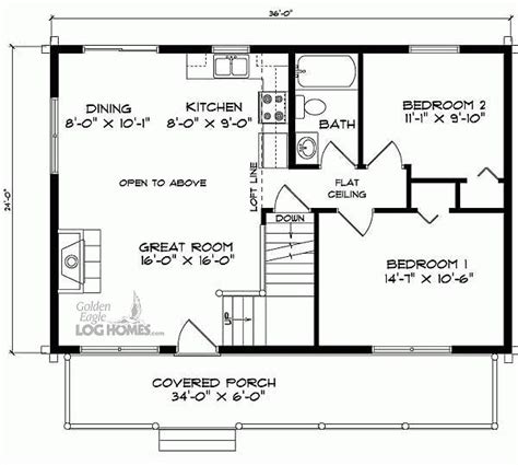 24X36 House Floor Plans with Loft … | Loft floor plans, Home design floor plans, Ranch house ...