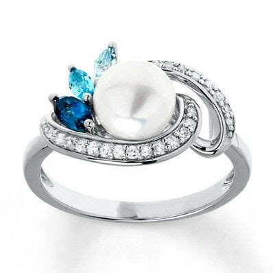 Kay jewelers | Cultured pearl ring, Pearl jewelry ring, Sterling silver ...