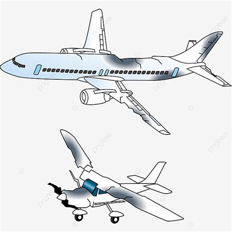 Plane Crash Vector PNG Images, Crash Plane, Infographic, Burning PNG ...